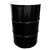 55 Gallon Black Steel Tight Head Drum, Unlined, White Cover, w/ 2" x  3/4" Fitting, UN Rated