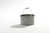 2.5 Gallon Gray Steel Open Head Pail, Rust Inhibited, UN Rated, Single Bead