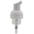 33mm White Gloss PP Foamer Pump with Clear Overcap