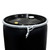 57 Gallon Black HDPE Plastic Open Head Drum w/ 2" x 3/4" Fitting, Lever Lock Ring