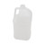 128 oz Natural HDPE Plastic Square Hand Sanitizer Bottle, 38mm 38-400 SP, 115 Gram