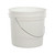 5 Liter Natural HDPE Plastic Open Head Pail w/ Metal Handle