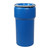 20 Gallon Blue HDPE Plastic Open Head Drum, Lever Lock Ring, UN Rated