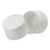 28mm 28-410 White PP Plastic Matte Top, Ribbed Sides, Screw Cap w/ SureSeal Liner