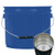 3.5 Gallon Steel Blue Open Head Pail, Rust Inhibited, UN Rated, 3" Double Bead