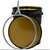 5 Gallon Black Open Head Steel Pail, 3" Double Bead, Clear Phenolic Lined, w/ Black Ring Seal Cover, EPDM Gasket, Un Rated