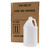 128 oz (1-Gallon) Natural HDPE Plastic Industrial Round Bottles, 38mm 38-400, 4x1, 4G Pack, Kraft Box, 130 Gram, UN Rated