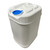 6 Gallon White HDPE Plastic Tight Head Pail, 63mm Rieke & Blue Dust Cap, UN Rated