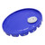 2.5-7 Gallon Blue Steel Pail Lug Cover, Rust Inhibited, Rieke Fitting, Flow in Gasket, 26 Gauge