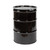 55 Gallon Black Steel Open Head Drum, Unlined, Black Cover, EPDM Gasket, 2" and 3/4" Fitting, Buna Gasket, Bolt Ring, UN Rated