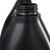 128 oz Black HDPE Plastic F-Style Trimline Bottle, 38mm 38-400, 150 Gram, w/ View Stripe, Fluorinated Level 4
