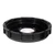 6" Black Cap with 2" Fitting for IBC Totes, Red Capseal w/ 2" Fitting