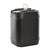 5 Gallon Black HDPE Plastic Tight Head Pail, Swing Handle, Closed Vent, 63mm Opening, UN Rated