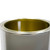 1 Gallon Round Metal Paint Can, Gold Phenolic Lining, No Ears or Bail