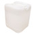 5 Gallon Natural HDPE Plastic Square Tight Head Pail, 70 mm, TE 6TPI, Closed Vent, 22 mm Cap Installed, UN Rated