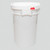 10.7 Gallon White HDPE Plastic Life Latch Screw Top Pail, UN Rated