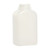 500 cc Natural HDPE Plastic Wide Mouth Oblong Packer Bottle, 43mm 43-400, 35 Gram