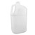128 oz Natural HDPE Plastic Industrial Square Bottle, 38mm 38-400