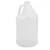128 oz Natural HDPE Plastic Industrial Round Bottles, 38-400, 4x1, 4G Pack, 130 Gram, Kraft Box, UN Rated