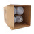 128 oz Natural HDPE Plastic Industrial Round Bottles, 38-400, 4x1, 4G Pack, 130 Gram, Kraft Box, UN Rated