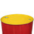 55 Gallon Shell Red Tight Head Steel Drum, w/ Yellow Cover, Unlined, Tri-Sure® Fitting, UN Rated