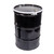 55 Gallon Black 100% Steel Open Head Drum, Red Phenolic Lined, 2" & 3/4" Tri-Sure® Fitting, Bolt Ring, UN Rated