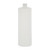 32 oz Natural HDPE Plastic Cylinder Bottle, 28mm 28-410, 52 Gram