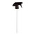 28mm 28-400 Black PP Plastic Ratchet Trigger Sprayer w/ 9 1/2" Dip Tube, Ergo/Stream/Off. .9 cc Output
