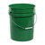 5 Gallon Green HDPE Plastic Open Head Pail, CWL