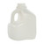 32 oz Natural HDPE Plastic Square Dairy Bottle, 38mm 38-400, 35 Gram, Bagged