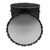 5 Gallon Black  Steel Straight Side Open Head Pail, No Bead, Rust Inhibited Lining,  w/ Black Lug Cover, Cover in Place