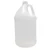128 oz Natural HDPE Plastic Industrial Round Bottle, 38mm 38-400, 120 Gram