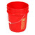 5 Gallon Red HDPE Plastic Open Head Pail