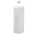 32 oz White PET Plastic Cosmo Round Bottle, 28mm 28-410, 47 Gram