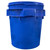 7.7 Gallon Blue HDPE Plastic Screw Top Pail, Lite Latch, UN Rated