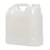 2.5 Gallon Natural HDPE Plastic Squat F-Style Bottle w/ Graduation Marks, 63mm 63-415, 350 Gram