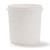 1 Gallon Natural HDPE Plastic Pry-Off Tub