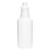 32 oz Blue/White HDPE Plastic Ring Neck Carafe Bottle, Big Bulb, 28mm 28-400, 48 Gram