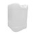 20 Liter Natural HDPE Plastic Rectangle Tight Head Pail, 6TPI 70mm, Integrated Handle, Dust Cap, UN Rated