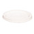 1 Gallon White HDPE Plastic Tamper Evident Pail Cover, Slotted, EPDM Gasket, 74 mil