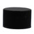 28mm 28-410 Black PP Plastic Cap, Smooth Top, Ribbed Sides, F217 & PS22 Plain Liner