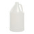 128 oz Natural HDPE Plastic Industrial Round Bottle, Anti-Static, 38mm 38-400, 4x1, 120 Gram, Kraft Box