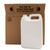 128 oz (1-Gallon) White HDPE, 26% PCR, F-Style Bottle, 140 Gram, 38-400 Tamper Evident, 4x1, Kraft Box