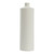 16 oz White HDPE Plastic Cylinder Bottle, 24mm 24-410, 30 Gram