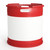 15 Gallon Natural Plastic Tight Head Drum, 2" & 3/4" Fittings, Red Lifting & Foot Ring, UN Rated