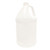 128 oz Natural HDPE Plastic Industrial Round Bottle, 38mm 38-400, 100 Gram