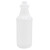 32 oz Natural HDPE Plastic Ring Neck Carafe Bottle, Big Bulb, 28mm 28-405, 55 Gram