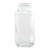 8 oz Flint Glass French Square Bottle, 43mm 43-400