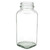8 oz Flint Glass French Square Bottle, 43mm 43-400