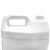 128 oz White HDPE Plastic F-Style Rectangular Bottle, 38mm 38-400, 140 Gram